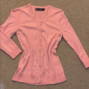 Baby pink cardigan